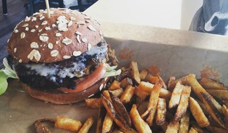 MOOYAH Burgers Fries Shakes- Multigrain bun with hand-cut fries