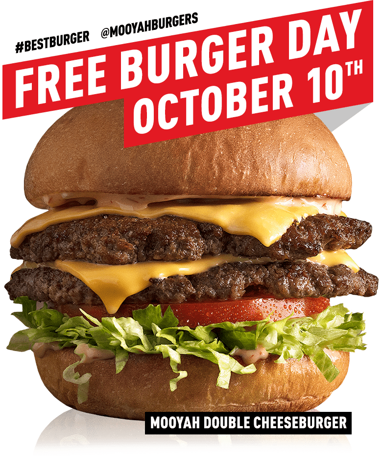 Free Burger Day: October 10th!