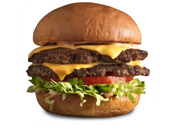 MOOYAH Double Cheeseburger