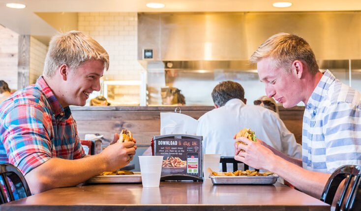 MOOYAH Guests Burgers Fries