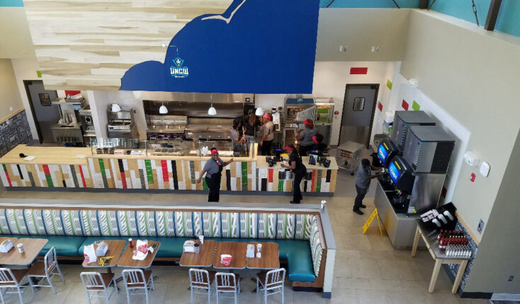 MOOYAH University of North Carolina Wilmington Interior